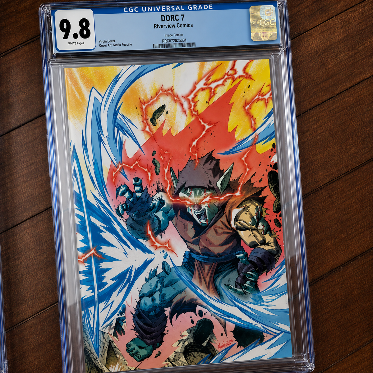 Dorc  #7 Cgc 9.8 Mario Foccillo Wraparound Lt 400  Exclusive Riverview Comics. 6 to 8 weeks.